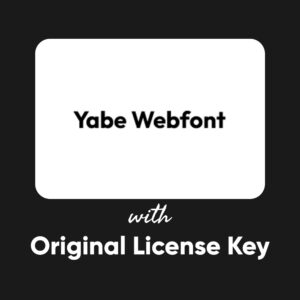 Yabe Webfont with License Key